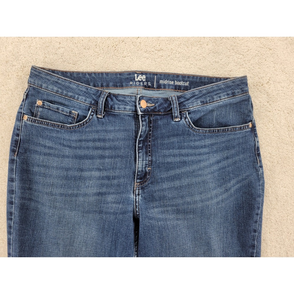 Lee Riders Bootcut Denim Jeans whiskered 36 Waist - Picture 7 of 8